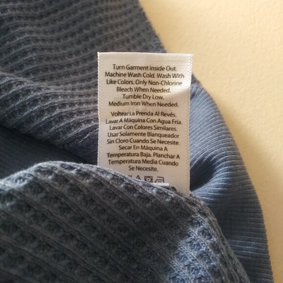 Terra & Sky women's size 1X blue waffle knit sweater - Picture 12 of 12